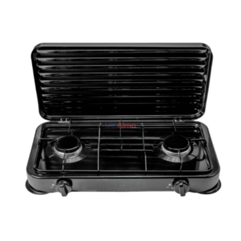 UTILISIMO - Cocinilla Encimera a Gas Licuado 2 Platos Negra