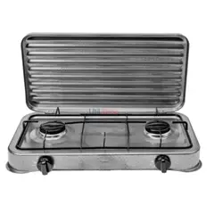 UTILISIMO - Cocinilla Encimera a Gas Licuado 2 Platos Gris