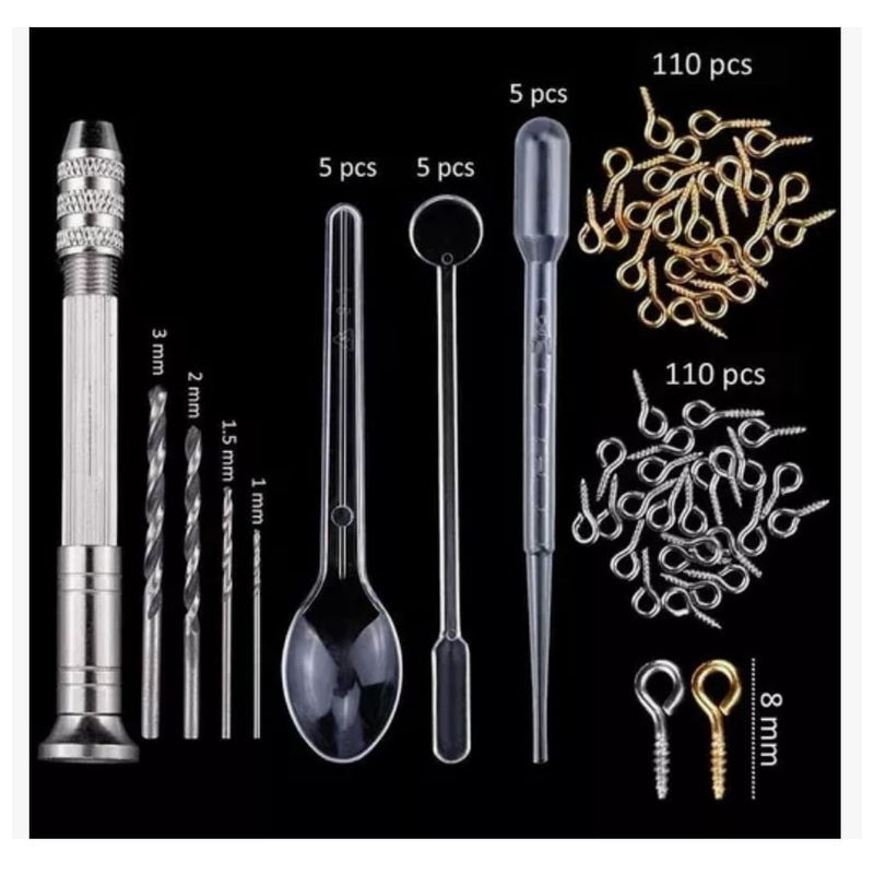 GENERICO - Set 326 Moldes Silicona Para Velas Resina Joyería Collar