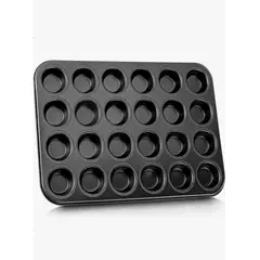 GENERICO - Molde para 24 Cupcakes Color Gris Brownie Pasteleria