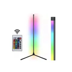 GENERICO - Lámpara Conexion Usb De Pie Luces Led Rgb Control Remoto