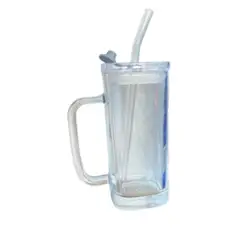 GENERICO - VASO CON PAJITA MULTIFUNCIONAL 240ML CON TAPA
