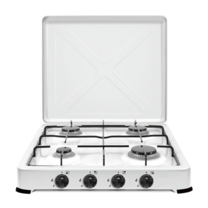UTILISIMO - Cocinilla Encimera a Gas Licuado 4 Platos Blanca