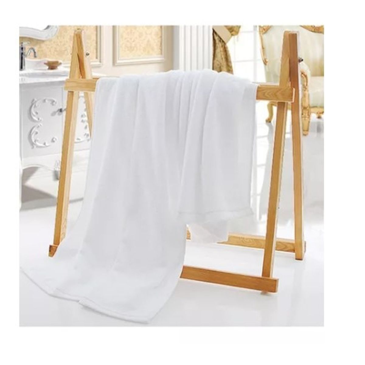 GENERICO - X3 Toalla De Baño Algodón 140*75  (blanco)