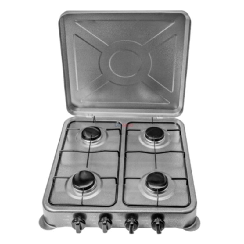 UTILISIMO - Cocinilla Encimera a Gas Licuado 4 Platos Gris