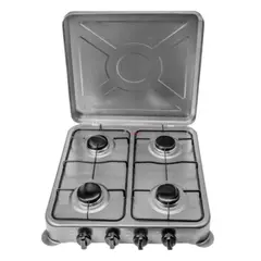UTILISIMO - Cocinilla Encimera a Gas Licuado 4 Platos Gris