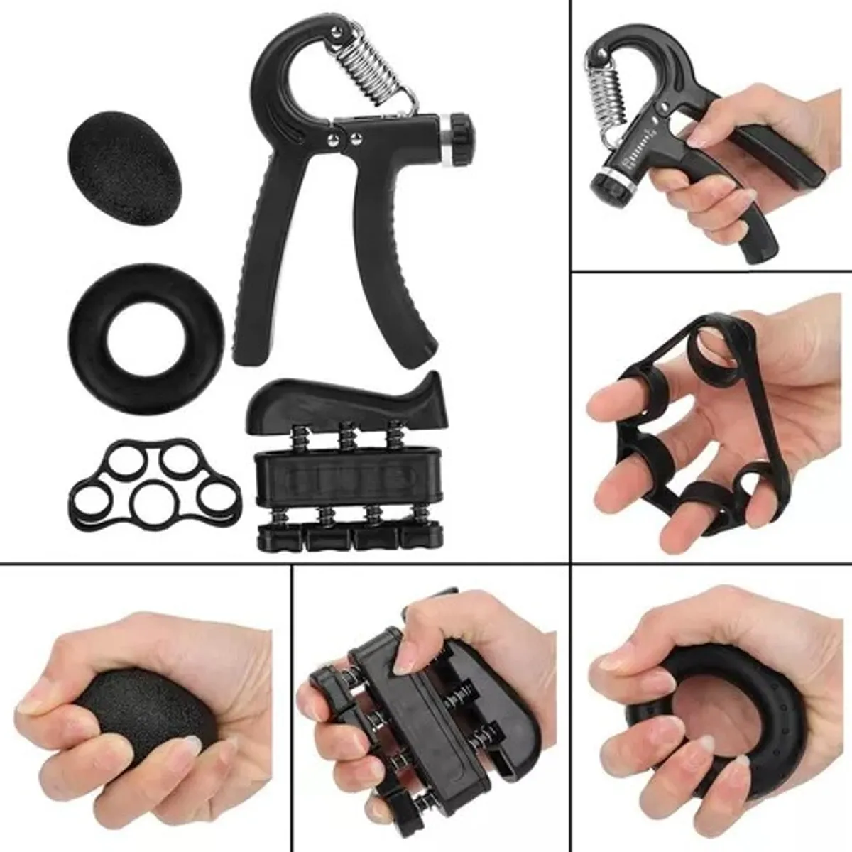 GENERICO - Kit Ejercitador Fortalecedor De Dedos Rehabilitación Manos