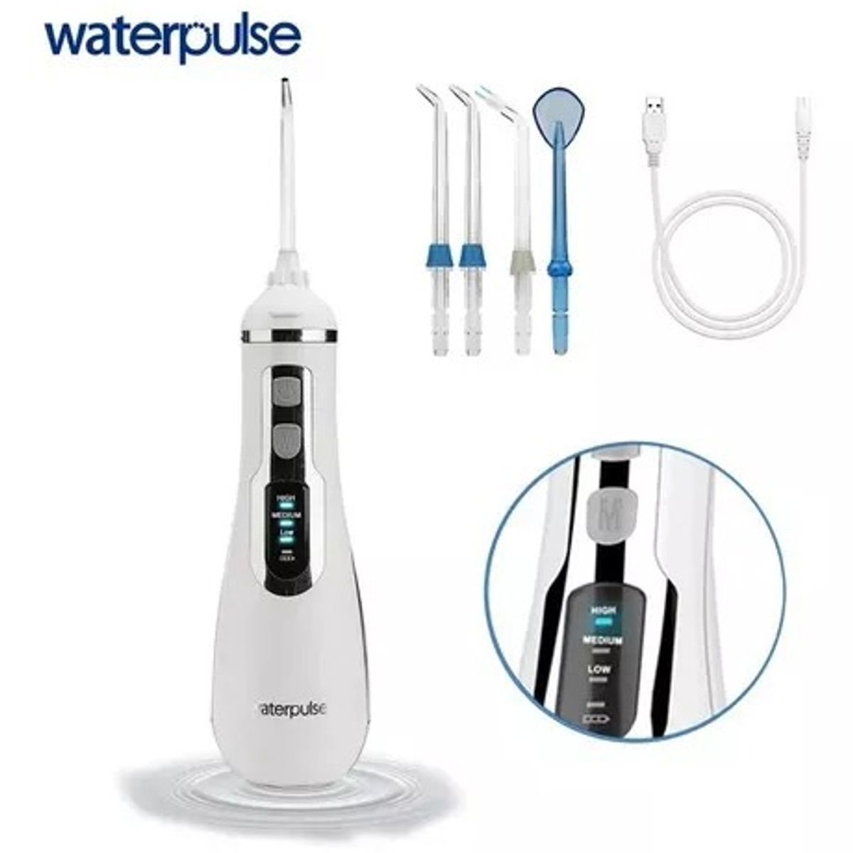 GENERICO - Irrigador Bucal Limpiador Dental Waterpi Portatil Recargable