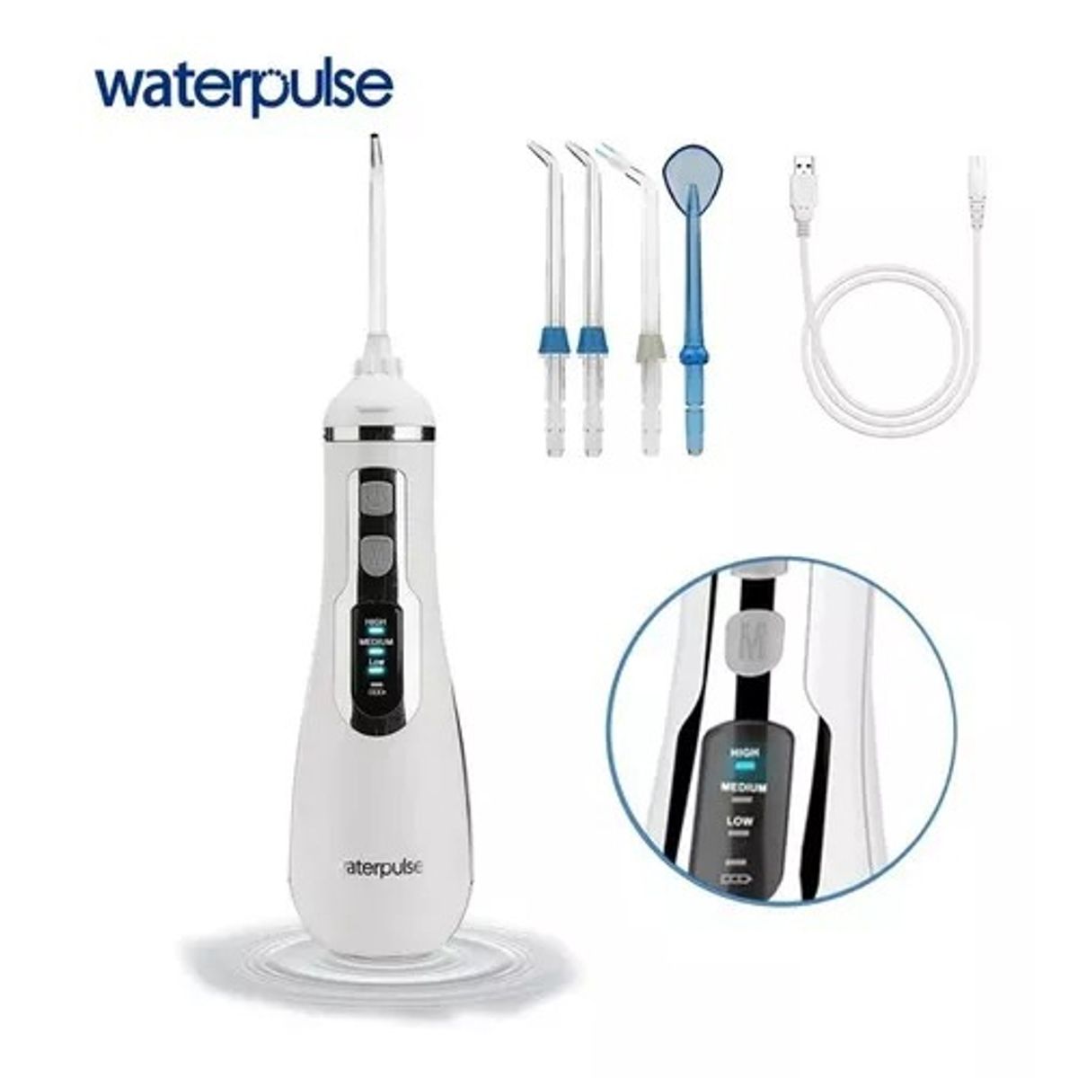 GENERICO - Irrigador Bucal Limpiador Dental Waterpi Portatil Recargable