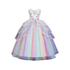 GENERICO - VESTIDO DISFRAZ UNICORNIO PARA NIÑA TALLA 4