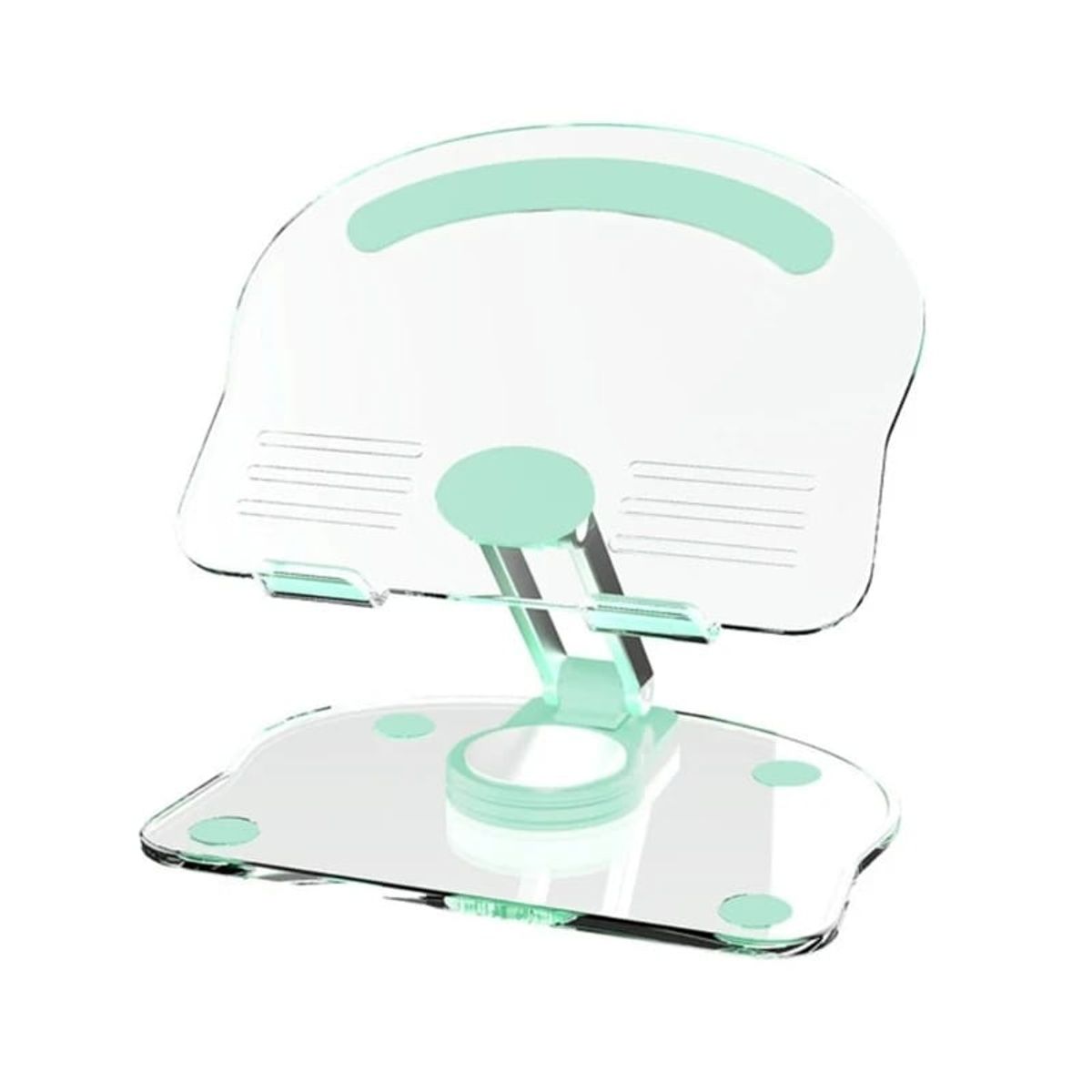 GENERICO - Soporte Acrilico 360 Tablet Celular Ajustable Plegable Escritorio