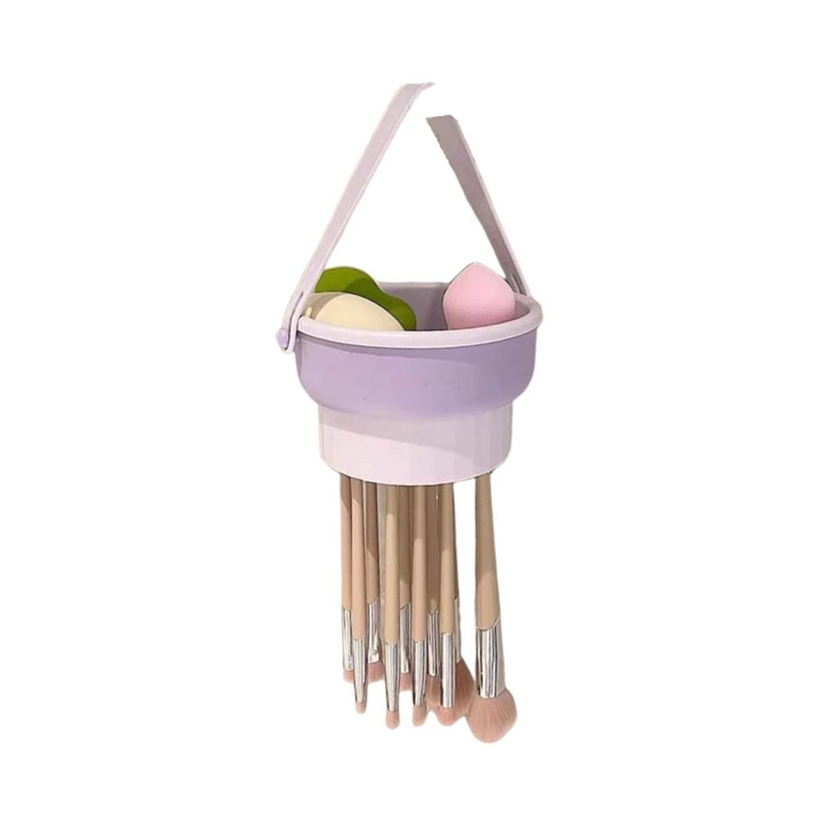 GENERICO - Cuenco Silicona Organizador Limpieza Brochas Maquillaje