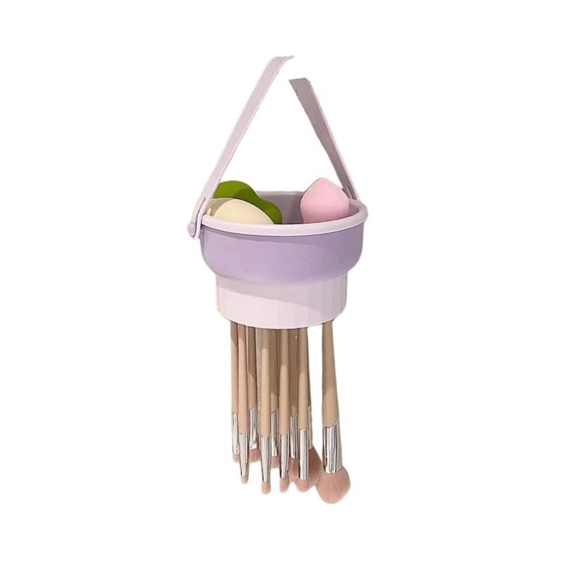 GENERICO - Cuenco Silicona Organizador Limpieza Brochas Maquillaje