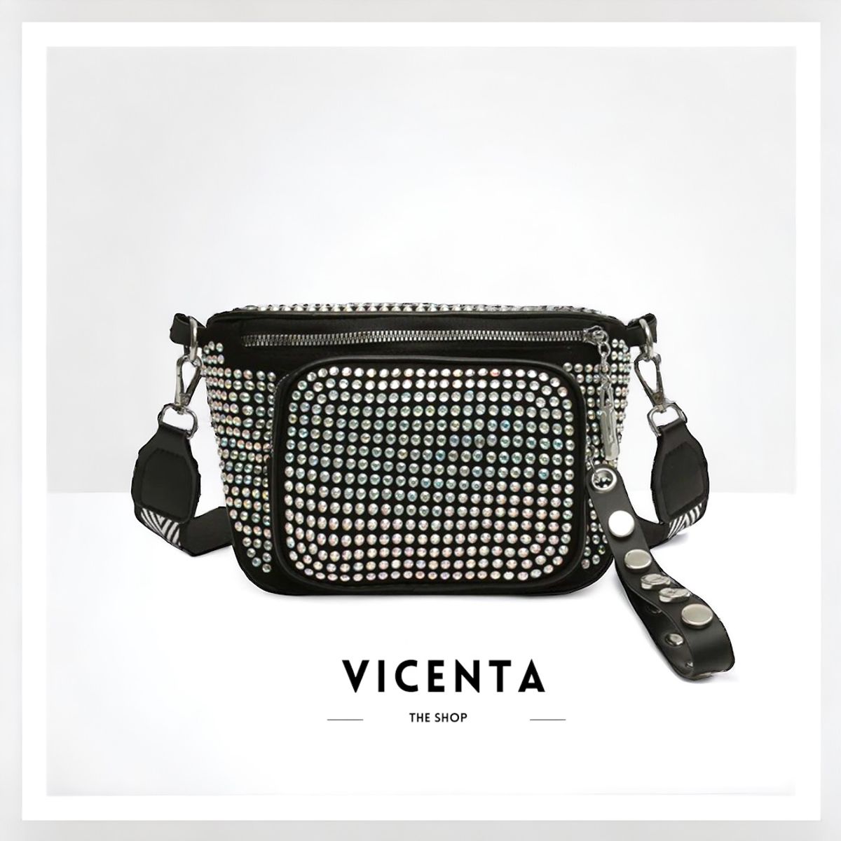 GENERICO - Bandolera Tachas Negro