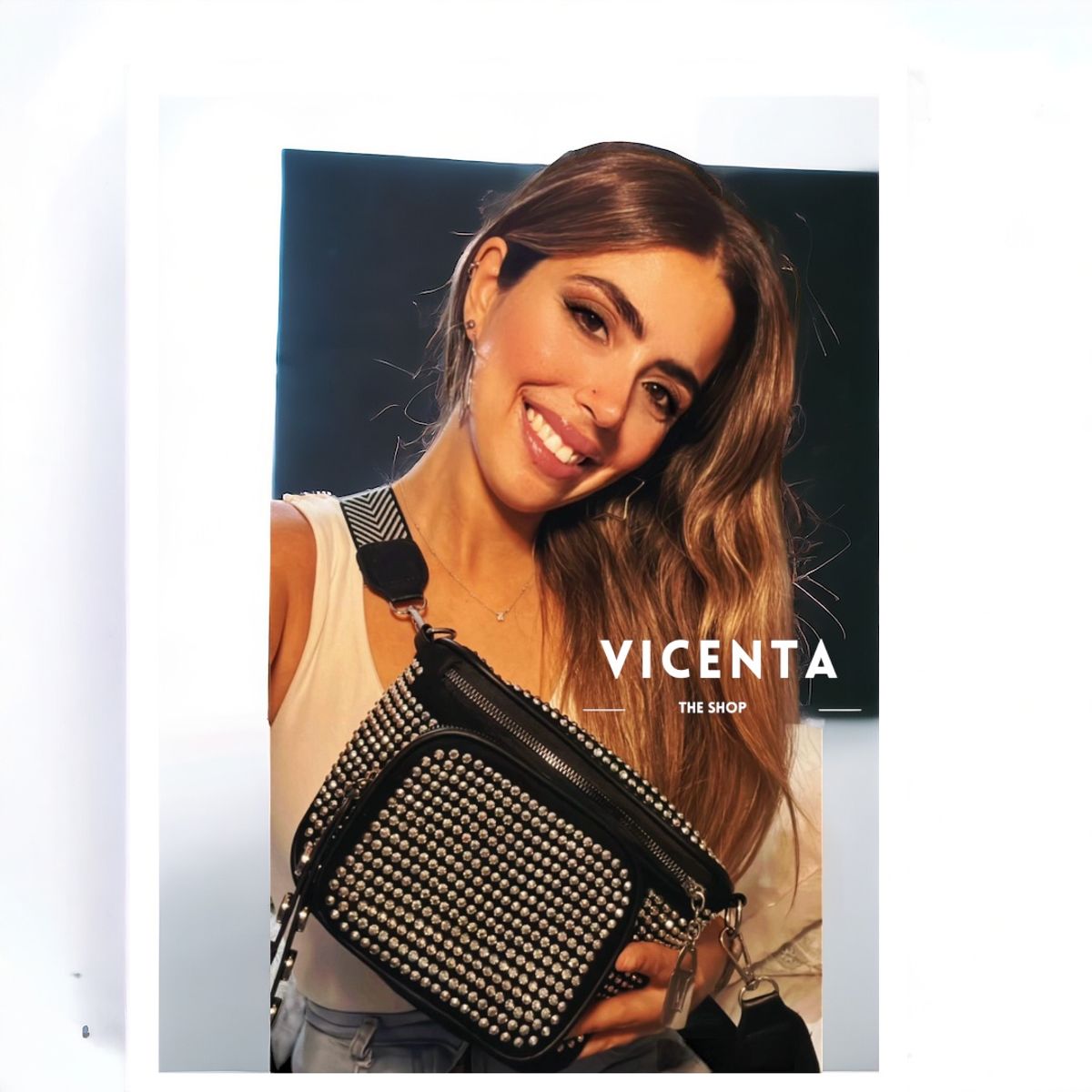 GENERICO - Bandolera Tachas Negro