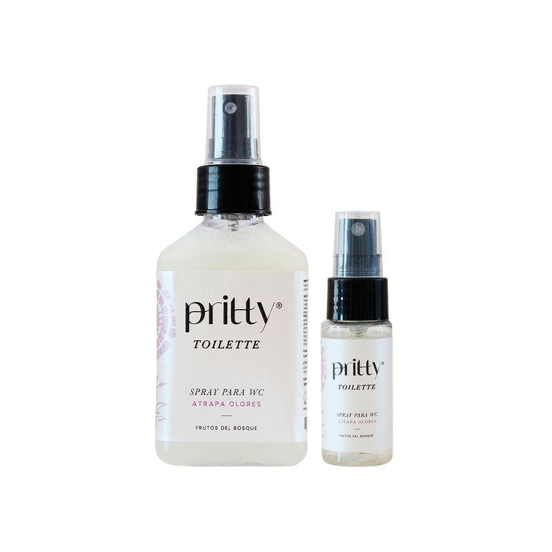 PRITTY DESIGN - Set Spray Para Wc Pritty Design Aroma Frutos Del Bosque
