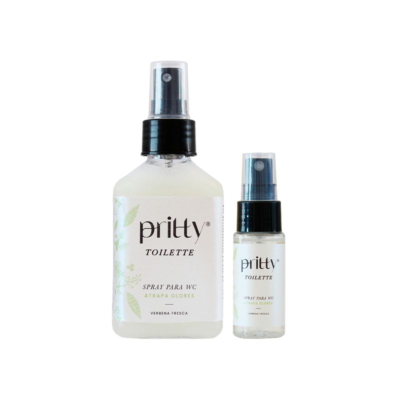 PRITTY DESIGN - Set Spray Para Wc Pritty Design Aroma Verbena Fresca