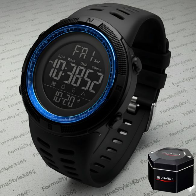 SKMEI - Reloj SKMEI Deportivo Digital Luz Alarma Cronometro Resistente Agua