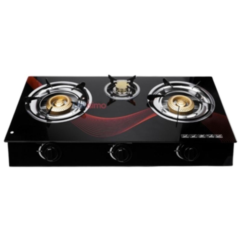 LINE - Cocinilla Encimera a Gas Licuado Vidrio 3 Platos