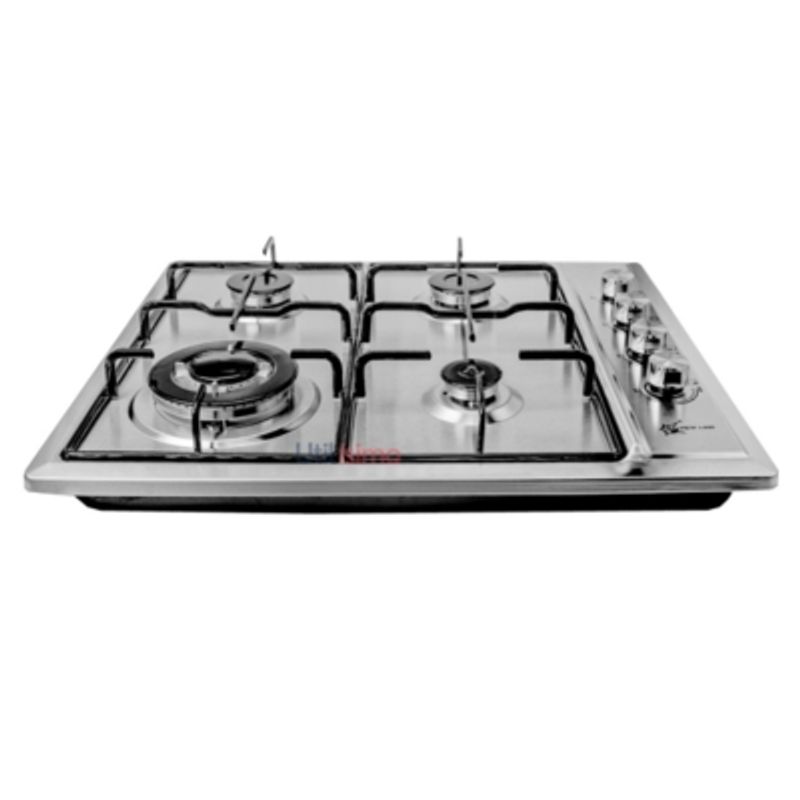 LINE - Encimera A Gas Licuado 4 Platos Acero Inoxidable Premium