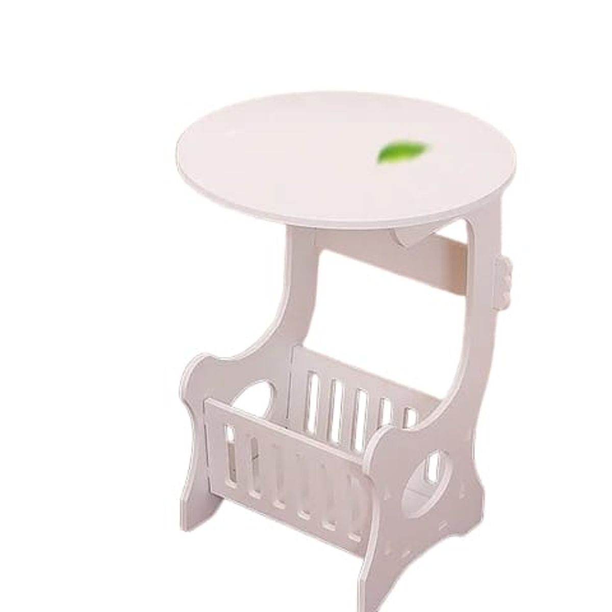 GENERICO - Mesa Redonda Auxiliar Lateral Rebistero Blanca