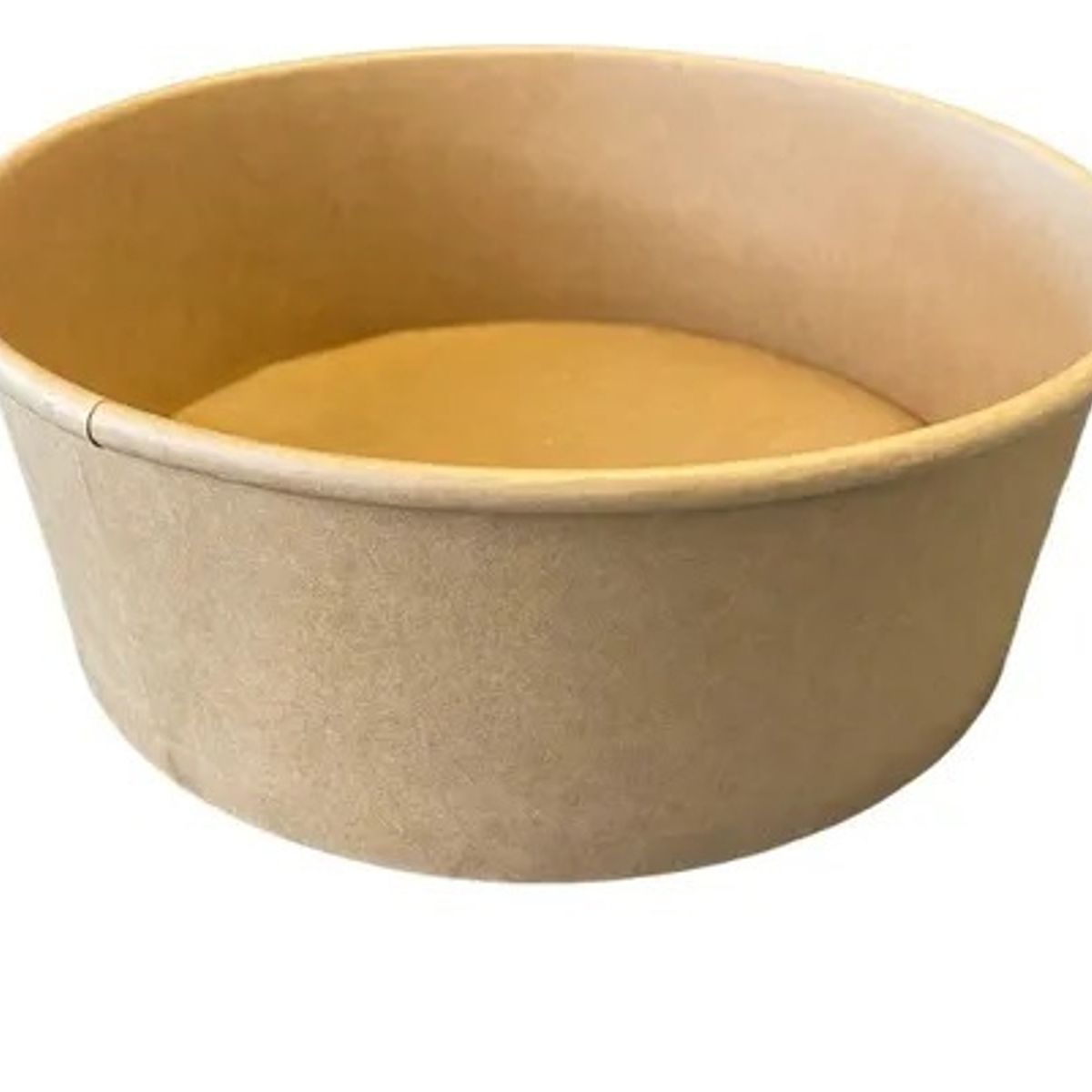 GENERICO - Envase desechable de cartón con tapa - Kraft Bowl 1300ML