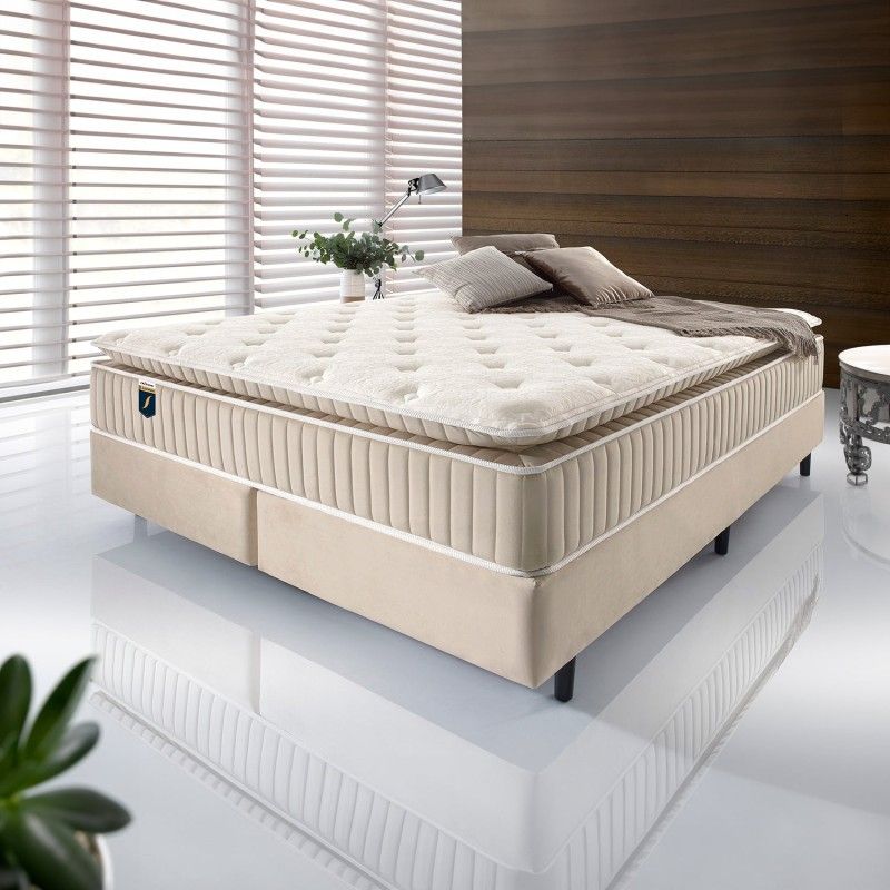 RE DECORA - Cama Europea Eleganza Super King 193 x 203 CM