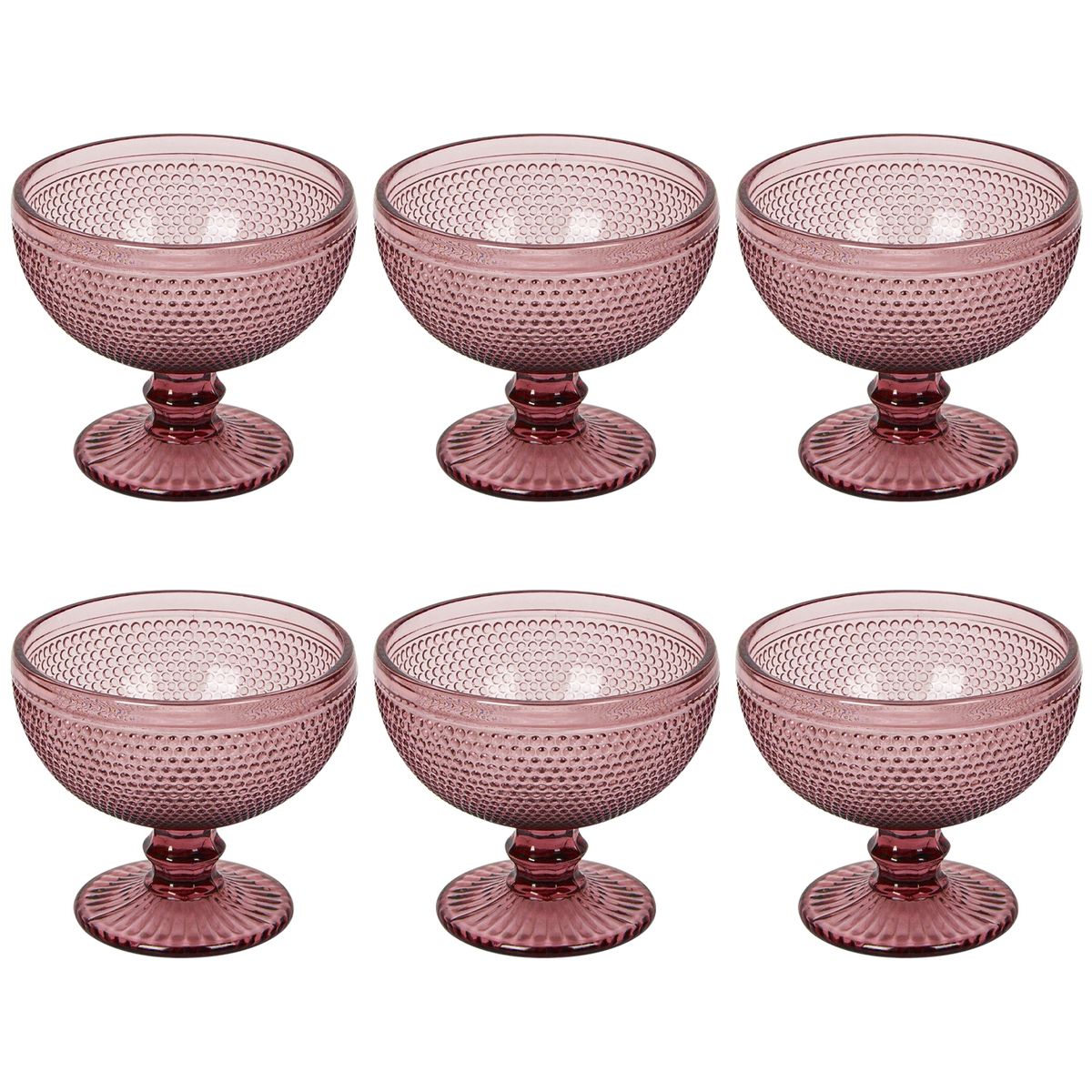 CHEFCHOICE - SET 6 COPAS DE POSTRE ROJO