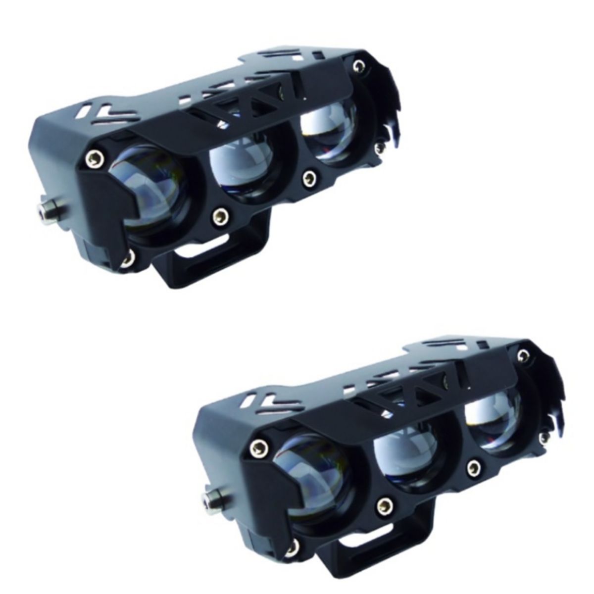 OEM - NEBLINERO LED PARA MOTO MINI 3 LED DUO COLOR AMBAR-BLANCO