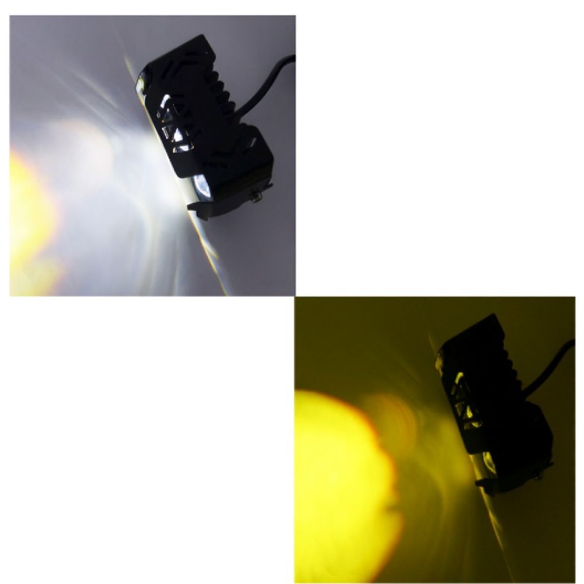 OEM - NEBLINERO LED PARA MOTO MINI 3 LED DUO COLOR AMBAR-BLANCO