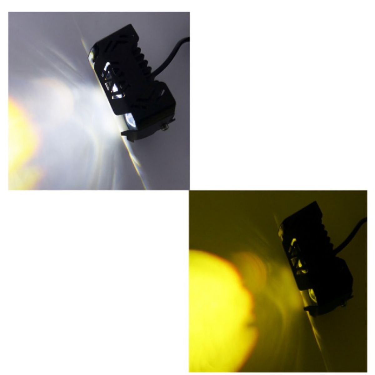 OEM - NEBLINERO LED PARA MOTO MINI 3 LED DUO COLOR AMBAR-BLANCO