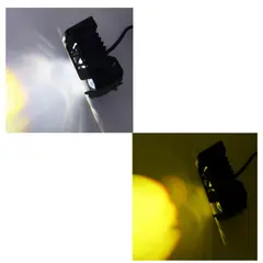 OEM - NEBLINERO LED PARA MOTO MINI 3 LED DUO COLOR AMBAR-BLANCO
