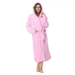 EVERSO - Bata Mujer Polar Invierno Toalla Baño
