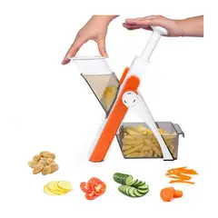 GENERICO - MANDOLINA CORTADOR RALLADOR DE VERDURAS COLADOR BOWL COCINA