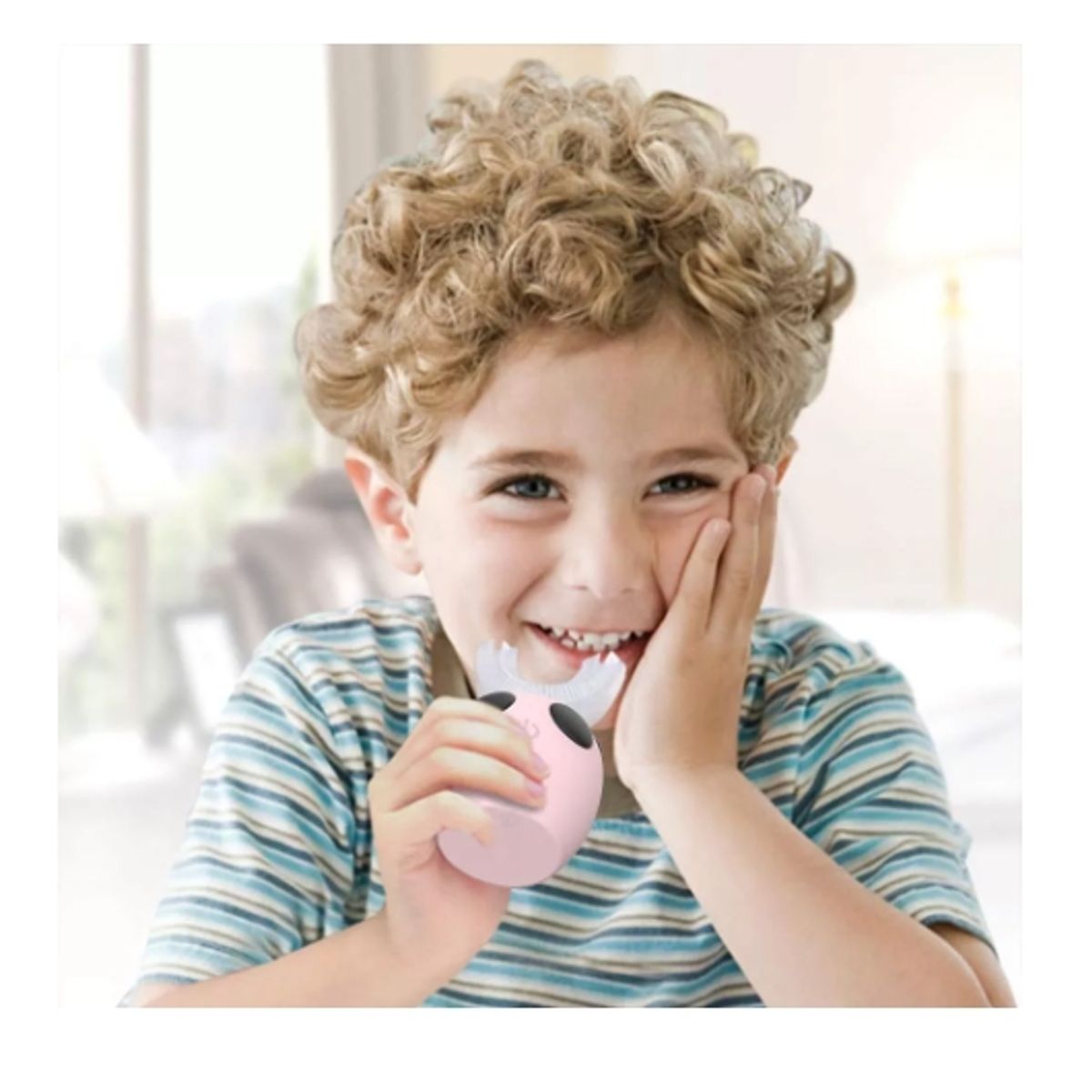 GENERICO - Cepillo De Dientes Eléctrico Infantil Ultrasónico 360 Dental