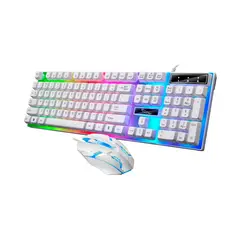 GENERICO - Teclado Y Mouse Kit Gamer Usb Retroiluminado Led RGB