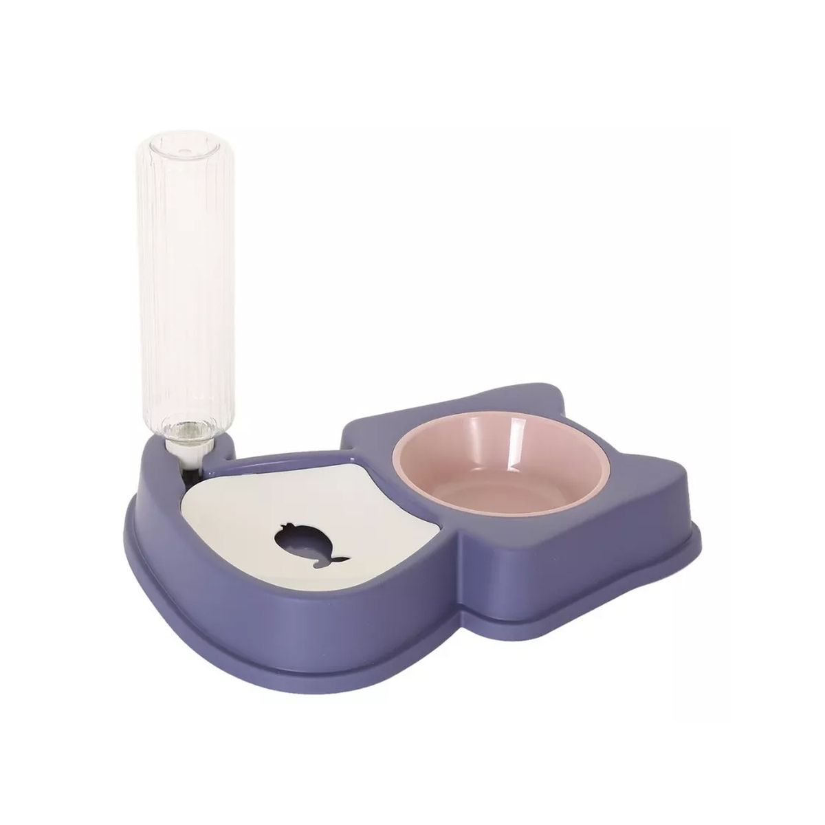 GENERICO - Plato En Forma De Gato Con Dispensador De Agua Para Mascotas