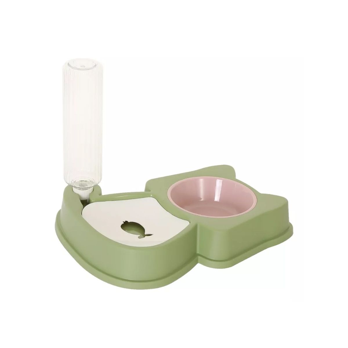 GENERICO - Plato En Forma De Gato Con Dispensador De Agua Para Mascotas