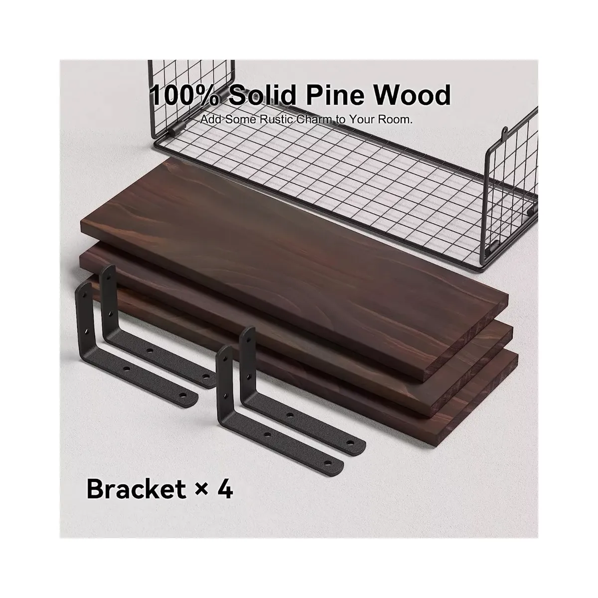 GENERICO - Organizador De Ducha Repisa Baño Con Paneles De Madera