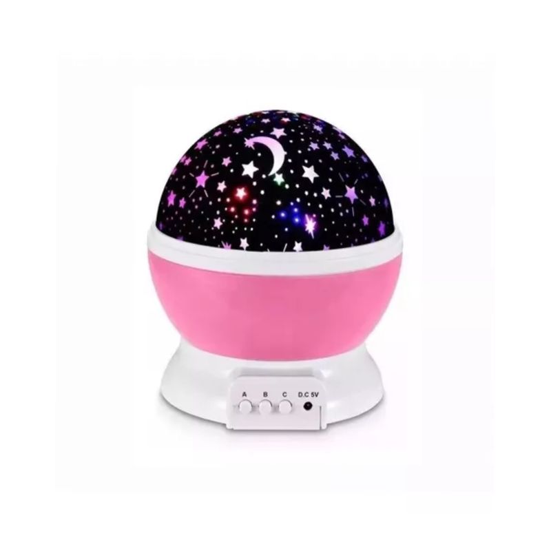 GENERICO - Luz Espanta Cuco Niños  Proyector  Ilumina Techo Pieza Color Rosado