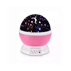 GENERICO - Luz Espanta Cuco Niños Proyector Ilumina Techo Pieza Color Rosado