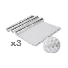 GENERICO - Papel Aluminio Para Cocina Muebles Autoadhesivo 3mt X3
