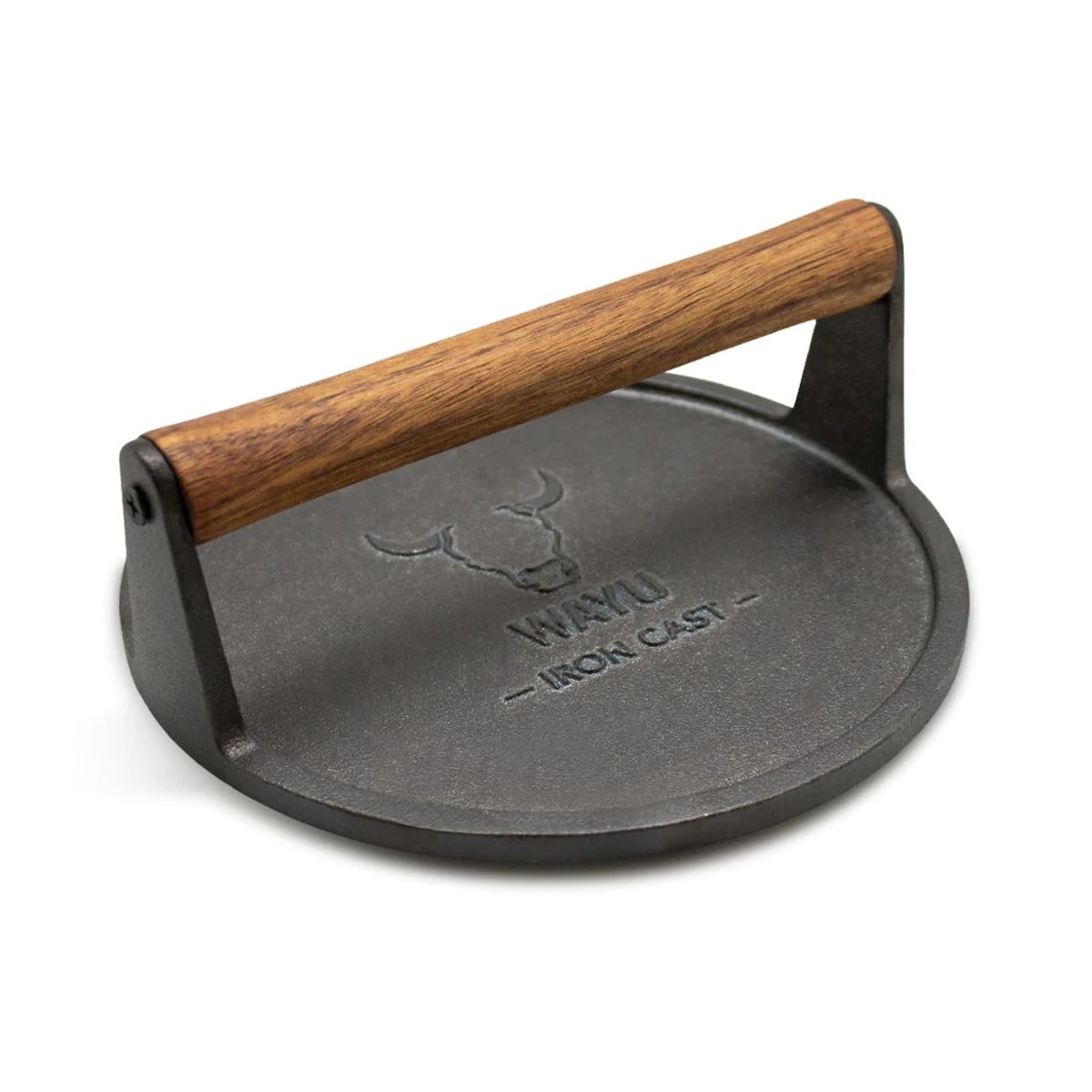 WAYU - Prensa De Hamburguesa 18cm Hierro Fundido Wayu Parilla Carne