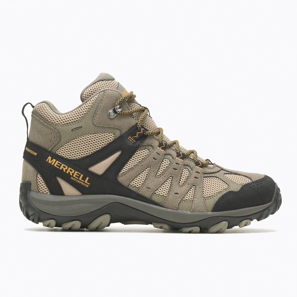 MERRELL - Botín imperm Hombre Accentor 3 Mid W Café Claro MERRELL