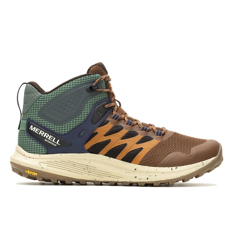 MERRELL - Botín impermeable Hombre Nova 3 Mid WP Mostaza MERRELL