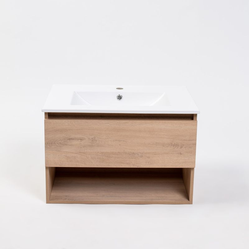 MOBELTEK - Kit Mueble Vanitorio 71cm 1 Cajon Jerez