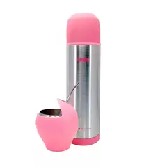 GENERICO - Set Mate Bombilla + Termo Bala Keep Para Mate Café Té