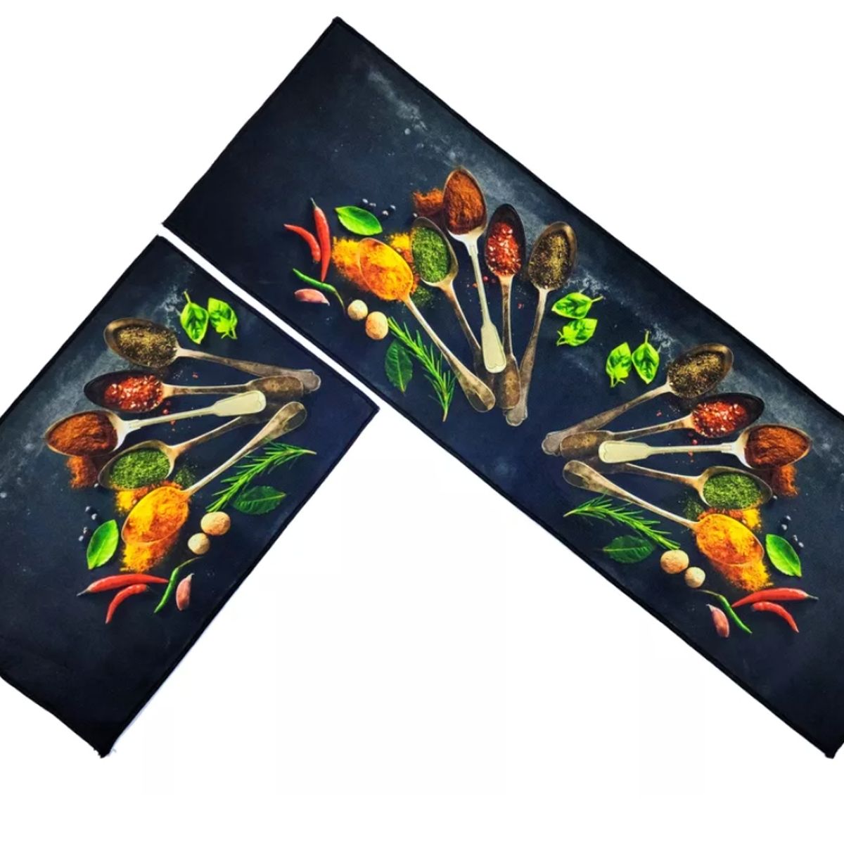 GENERICO - Alfombra Para Cocina Piso Baño Antideslizante Set 2 En 1