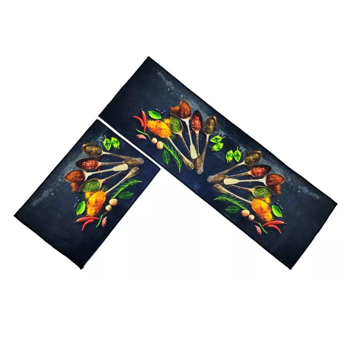 GENERICO - Alfombra Para Cocina Piso Baño Antideslizante Set 2 En 1