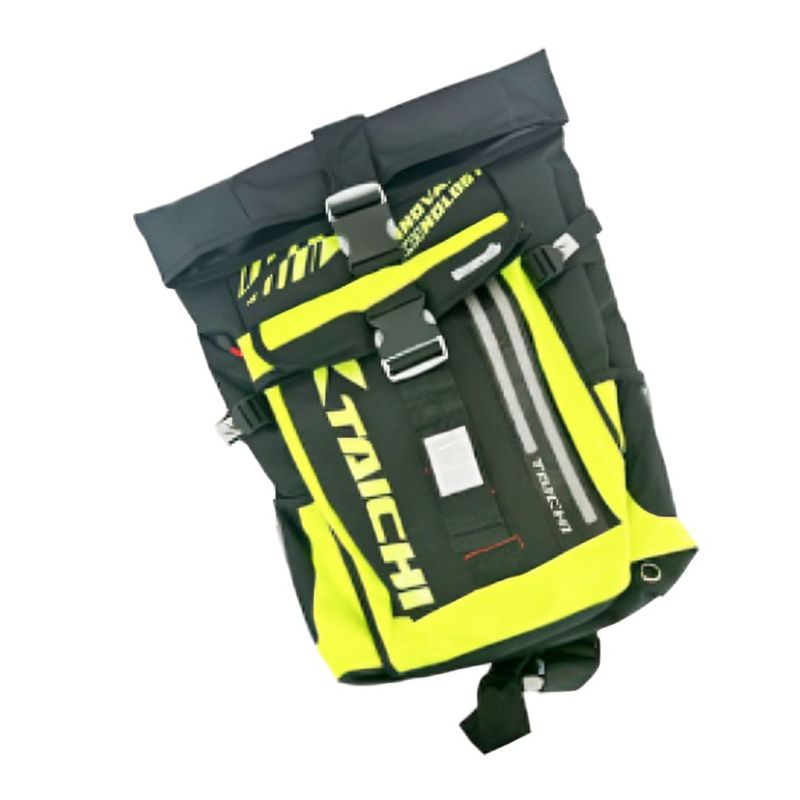 OEM - MOCHILA PARA MOTOCICLISTA TAICHI CON LUZ WATERPROOF Verde